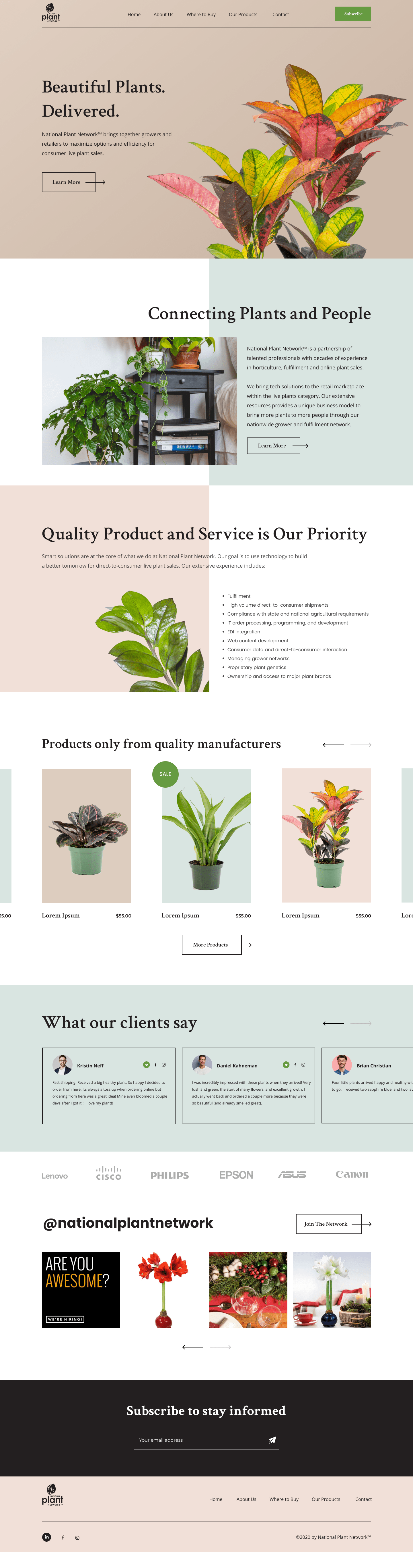 Flowers Website UI/UX Design - Hipfolio